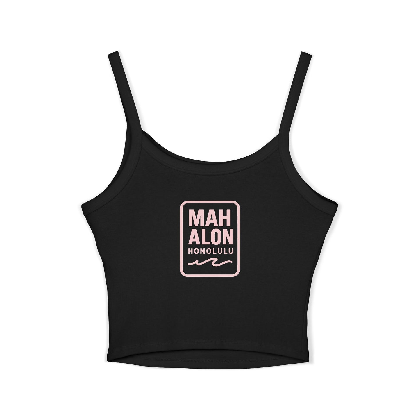 Mahalon Honolulu Aloha Women's Spaghetti Strap Tank Top Plumeria blossom