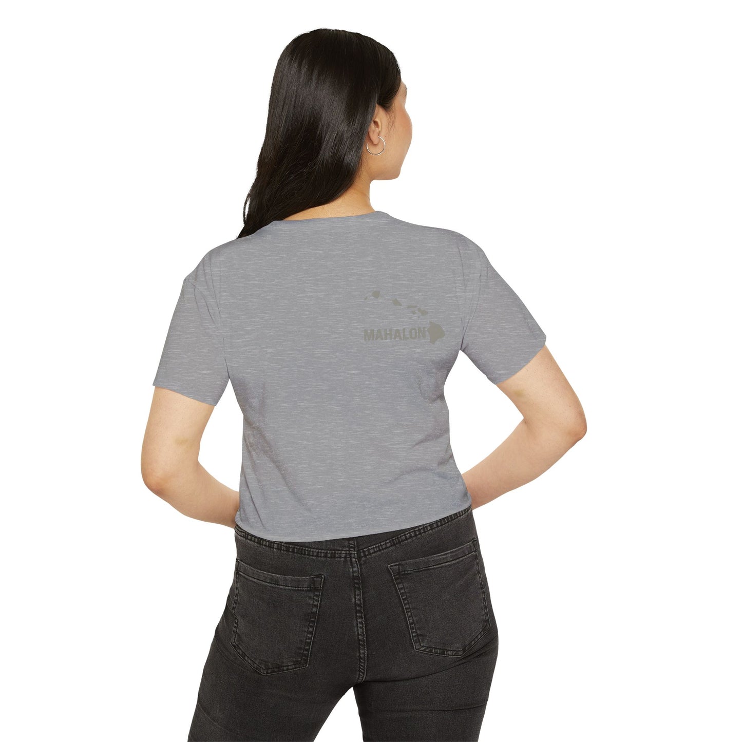 Mahalon Honolulu HAWAII T-Shirt Women's Festival Crop Top