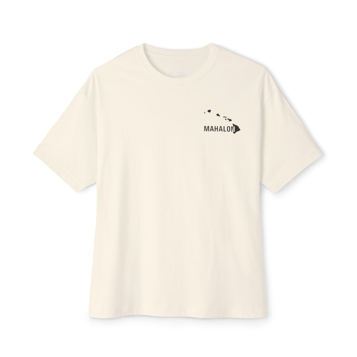 Mahalon Honolulu White & Black Graphic Tee – Island Minimalist Design