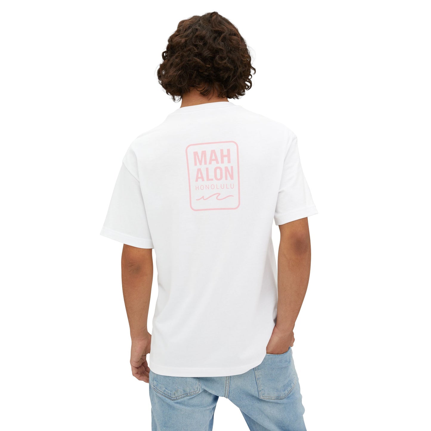 Mahalon Honolulu ALOHA Unisex Oversized Boxy Tee