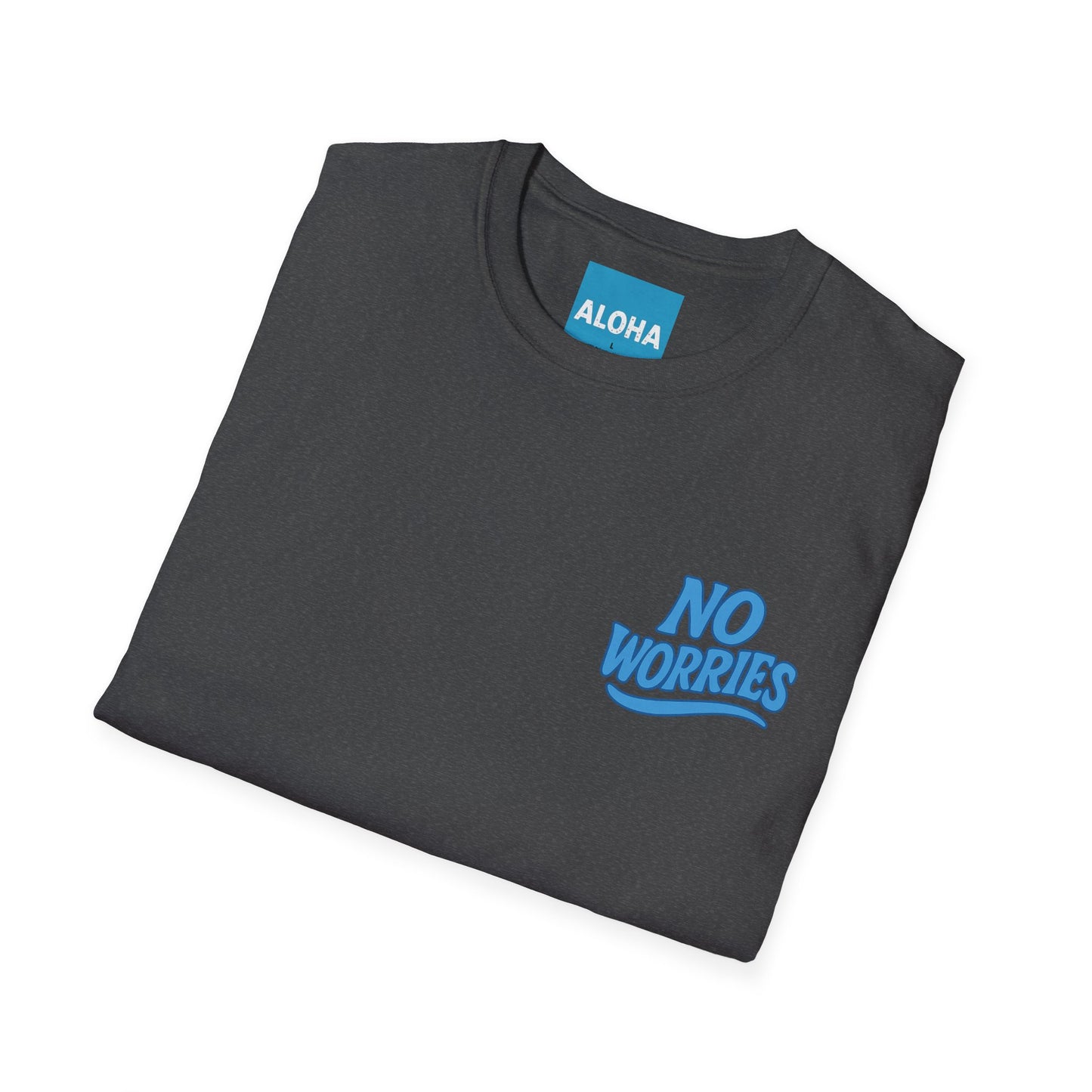NO WORRIES Retro T-Shirt Unisex Softstyle Hawaii Vibes by Mahalon Honolulu