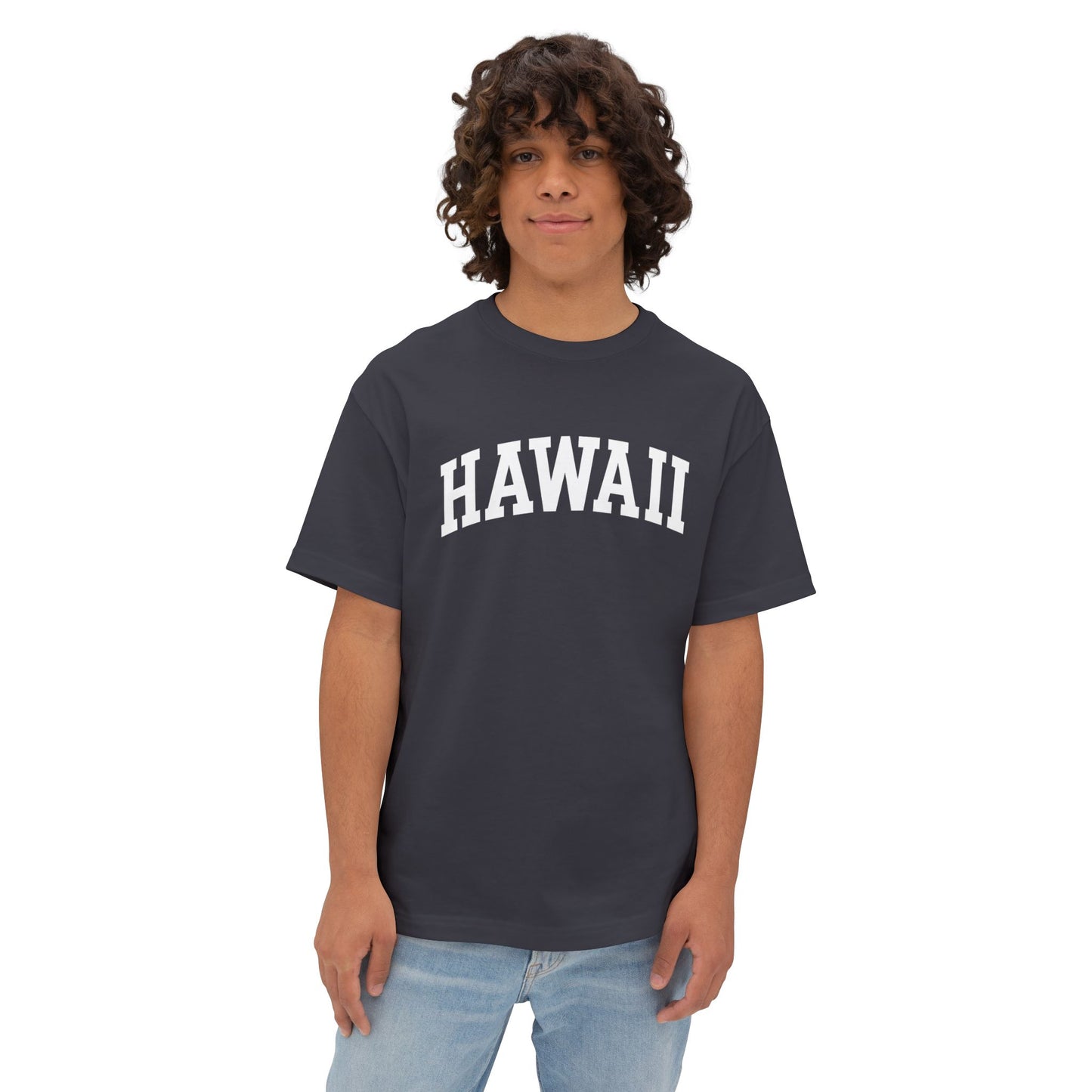 Mahalon Honolulu HAWAII Unisex Oversized Boxy Tee