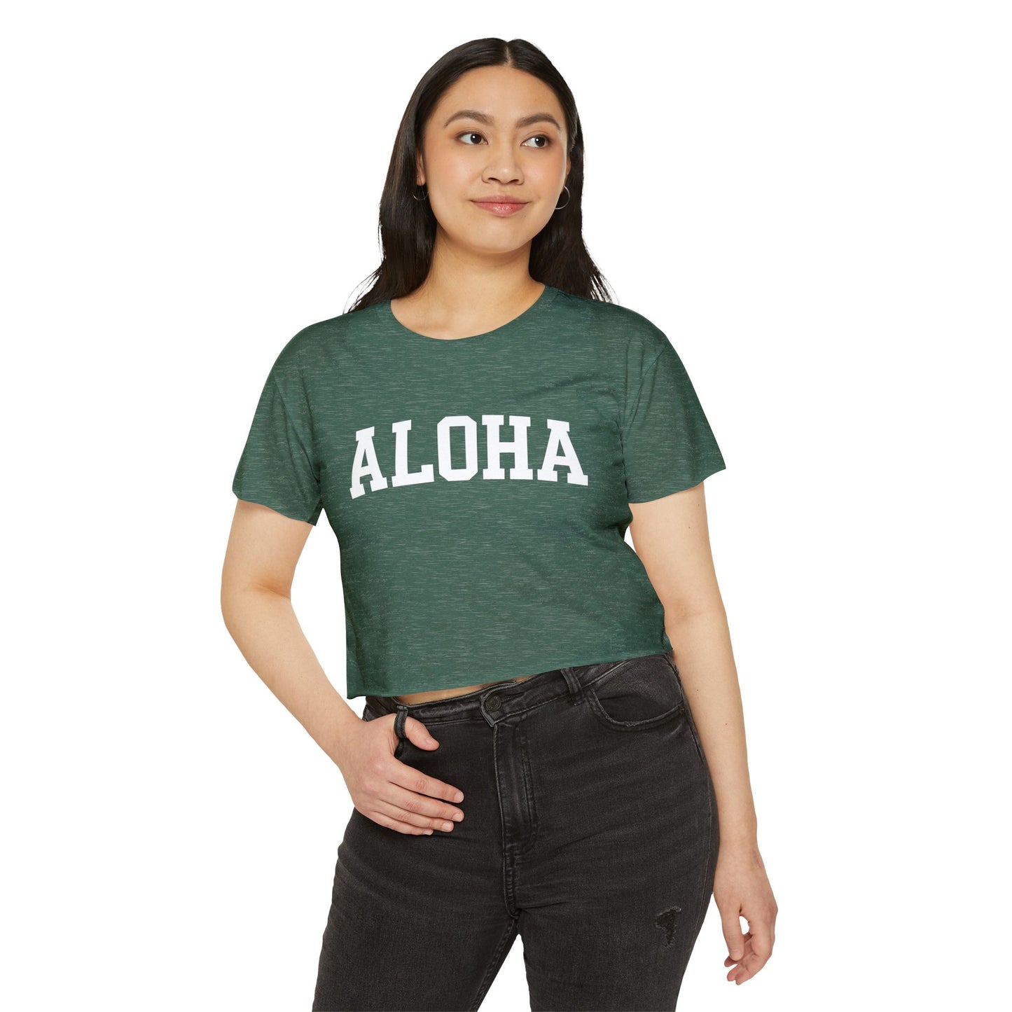 Mahalon Honolulu ALOHA Women's Festival Crop Top