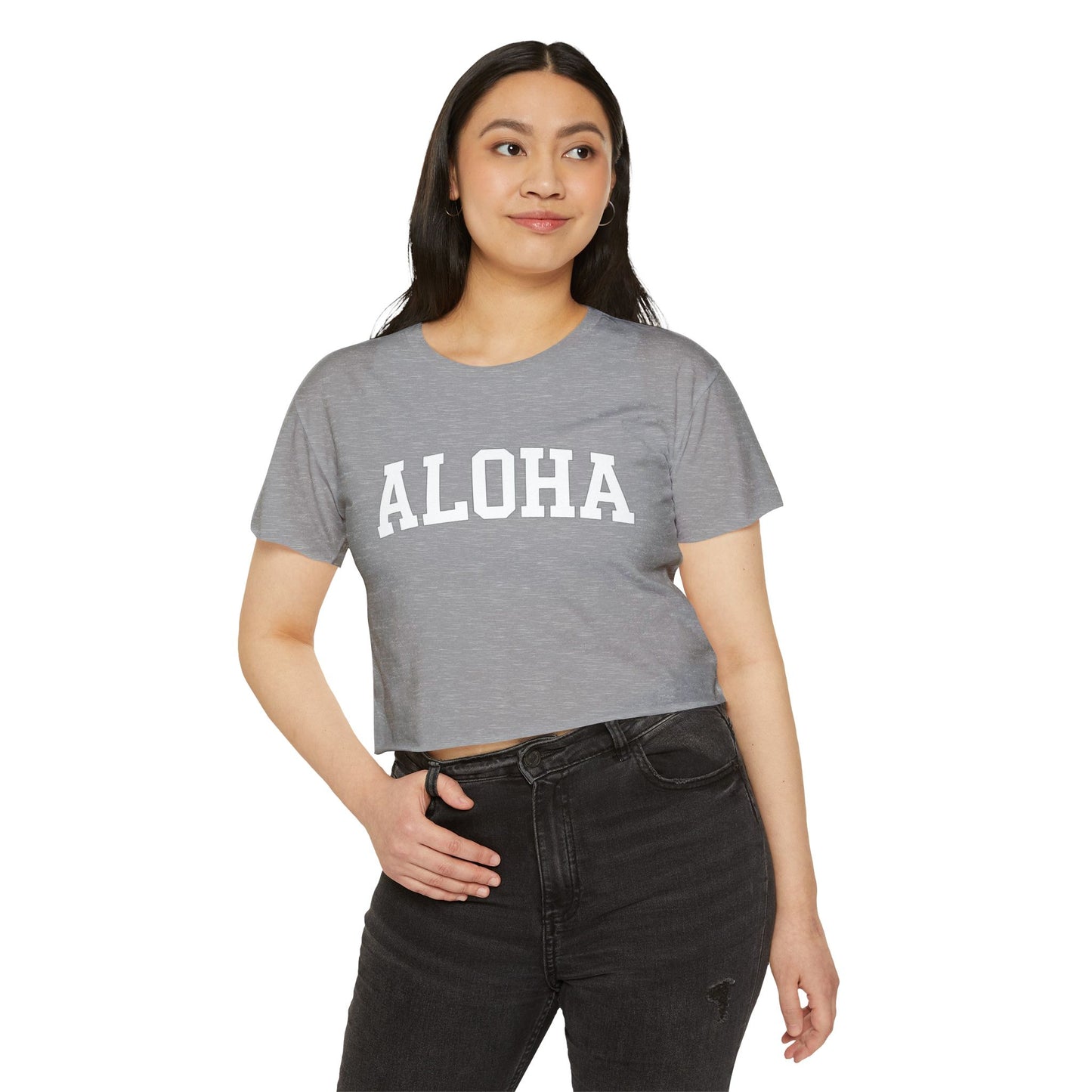 Mahalon Honolulu ALOHA Women's Festival Crop Top