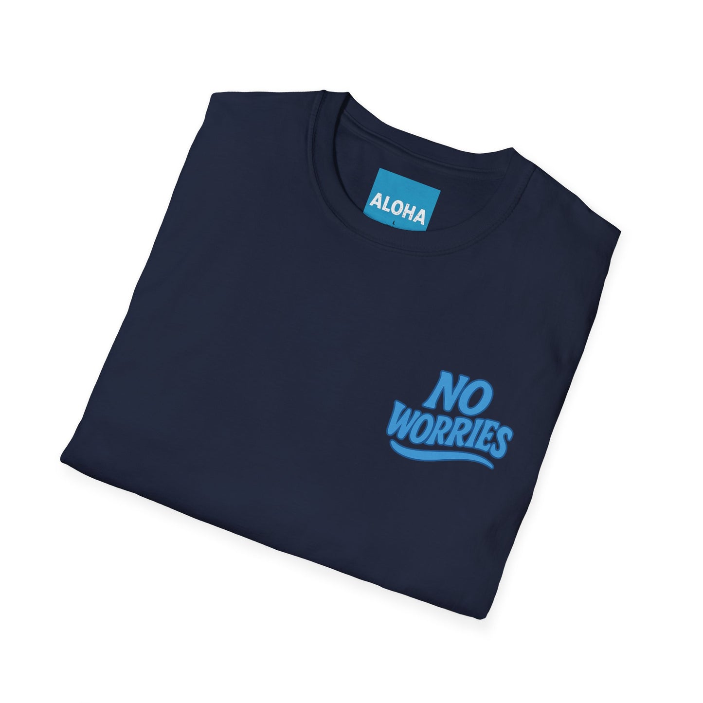 NO WORRIES Retro T-Shirt Unisex Softstyle Hawaii Vibes by Mahalon Honolulu