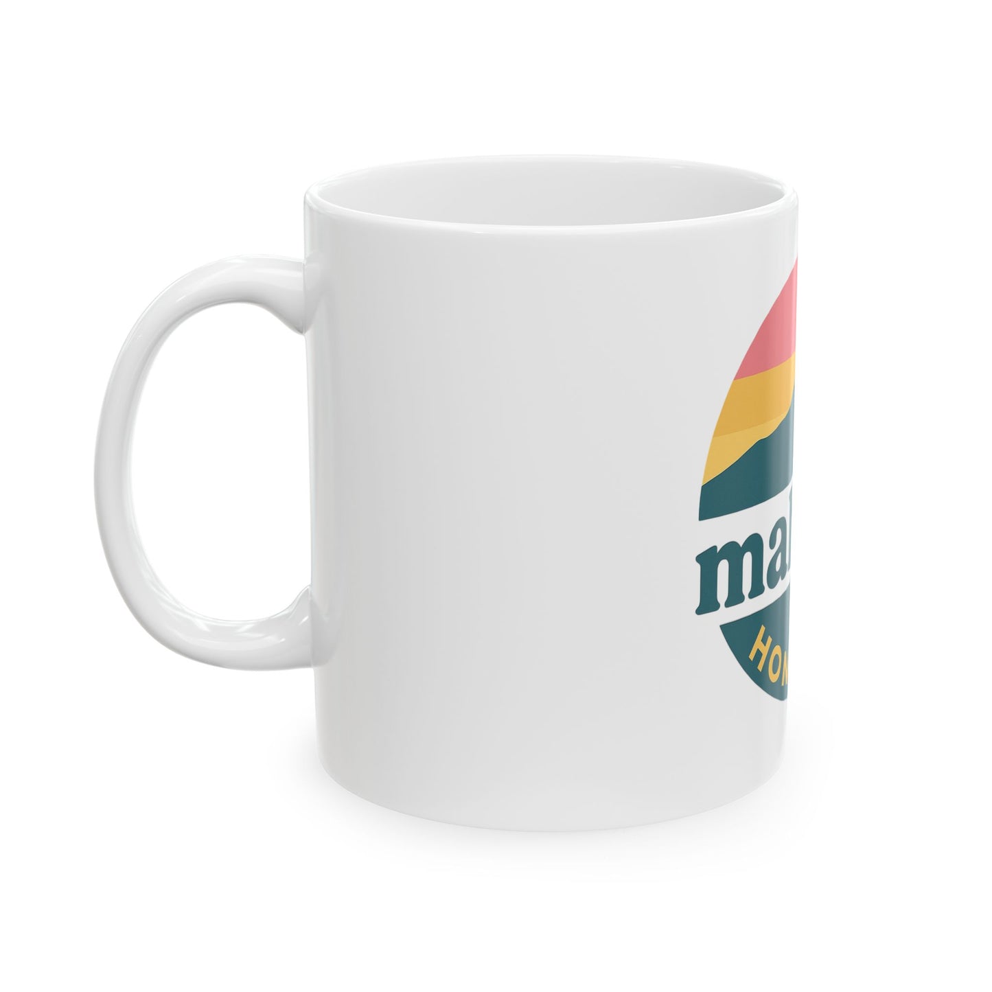 Mahalon Honolulu Logo Ceramic Mug, (11oz, 15oz)