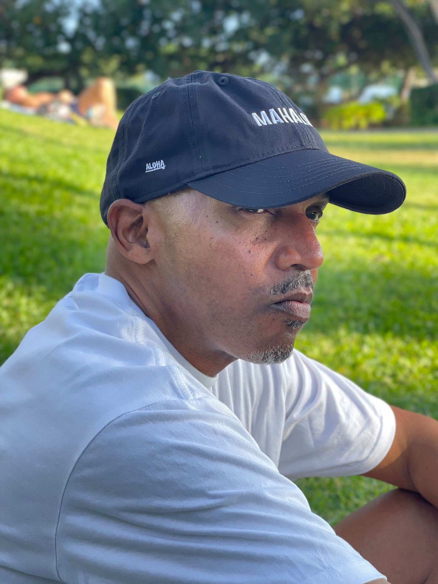 Mahalon Honolulu Organic Baseball Cap (Embroidery)
