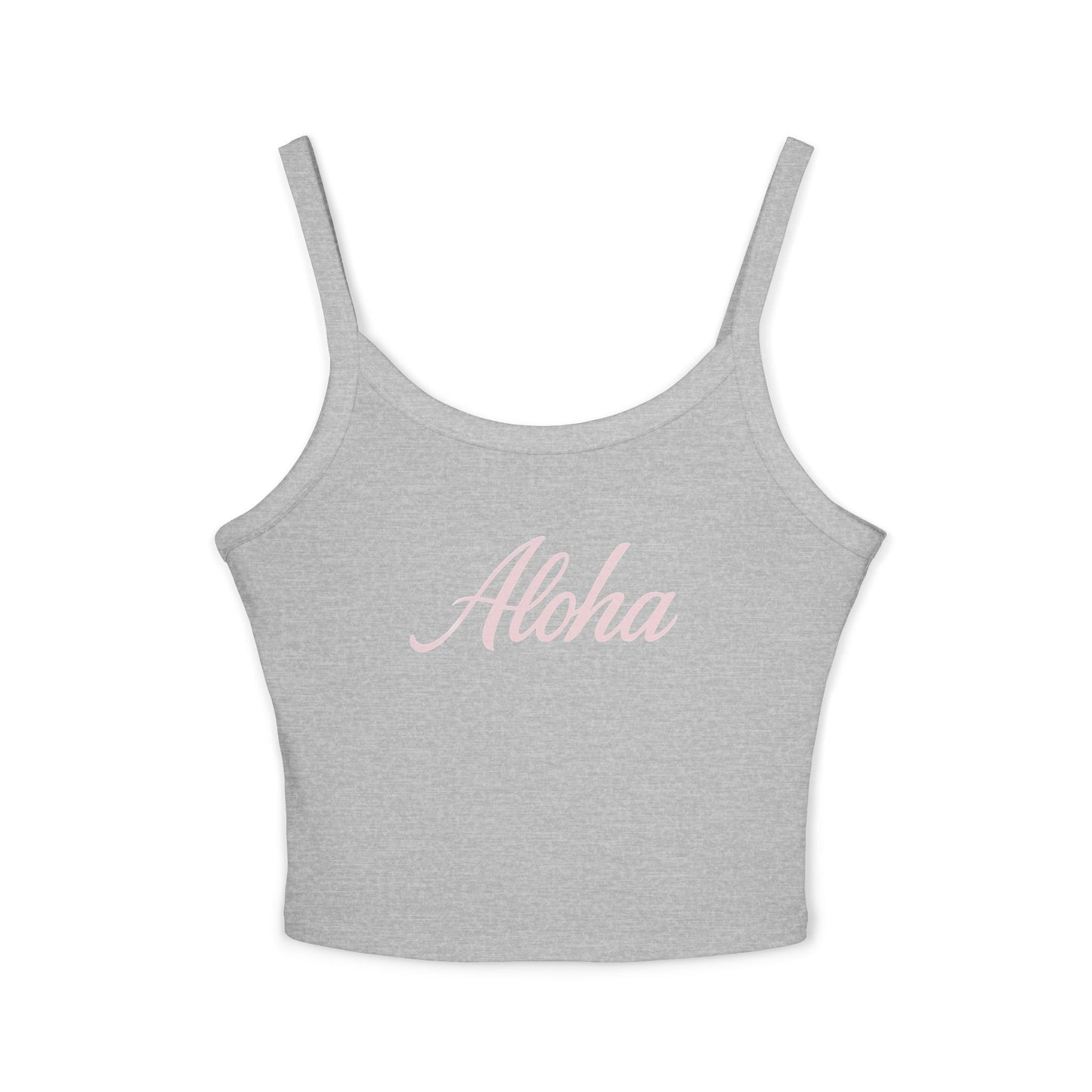 Mahalon Honolulu Aloha Women's Spaghetti Strap Tank Top Plumeria blossom