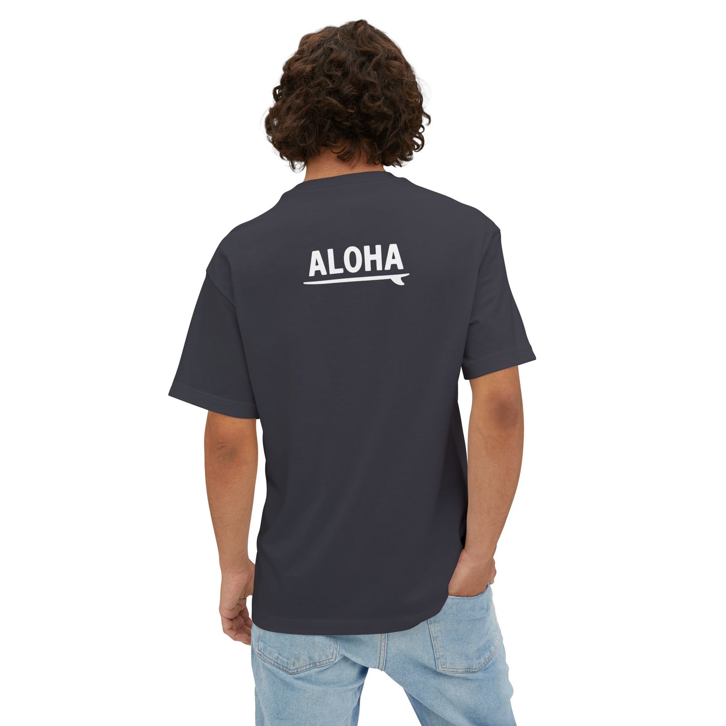 Mahalon Honolulu Aloha and surf Unisex Oversized Boxy Tee