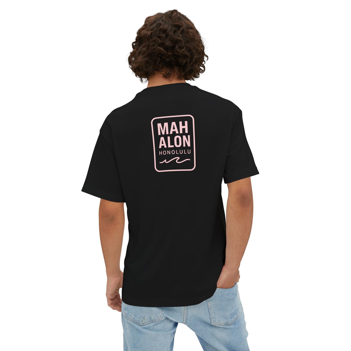 Mahalon Honolulu ALOHA Unisex Oversized Boxy Tee