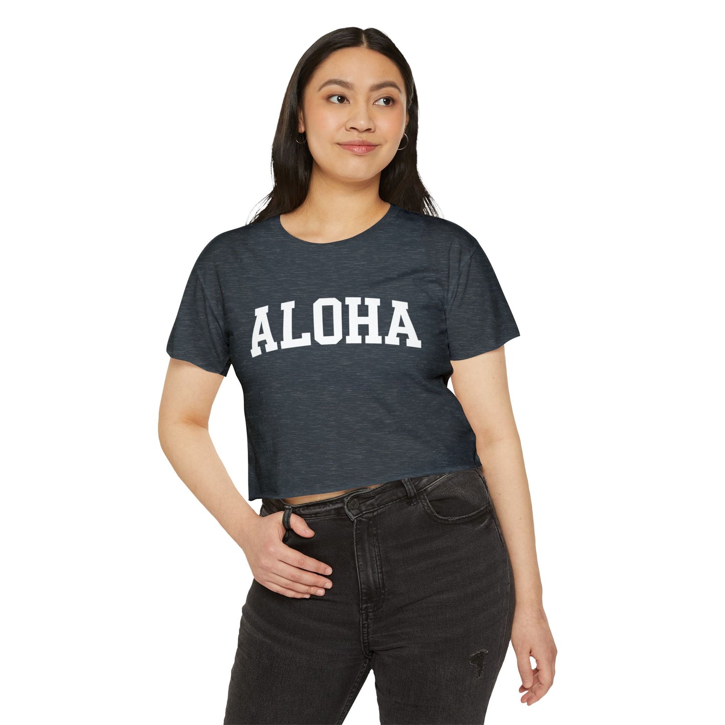 Mahalon Honolulu ALOHA Women's Festival Crop Top