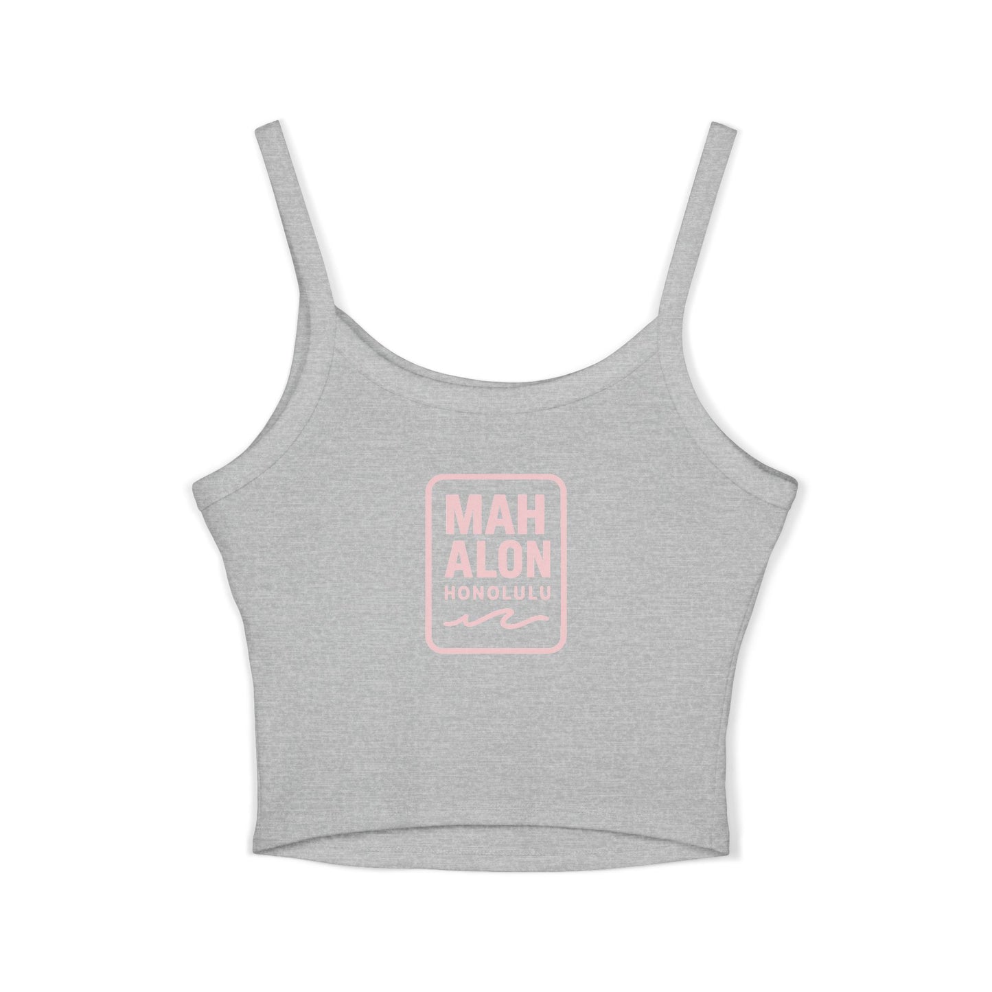 Mahalon Honolulu Aloha Women's Spaghetti Strap Tank Top Plumeria blossom