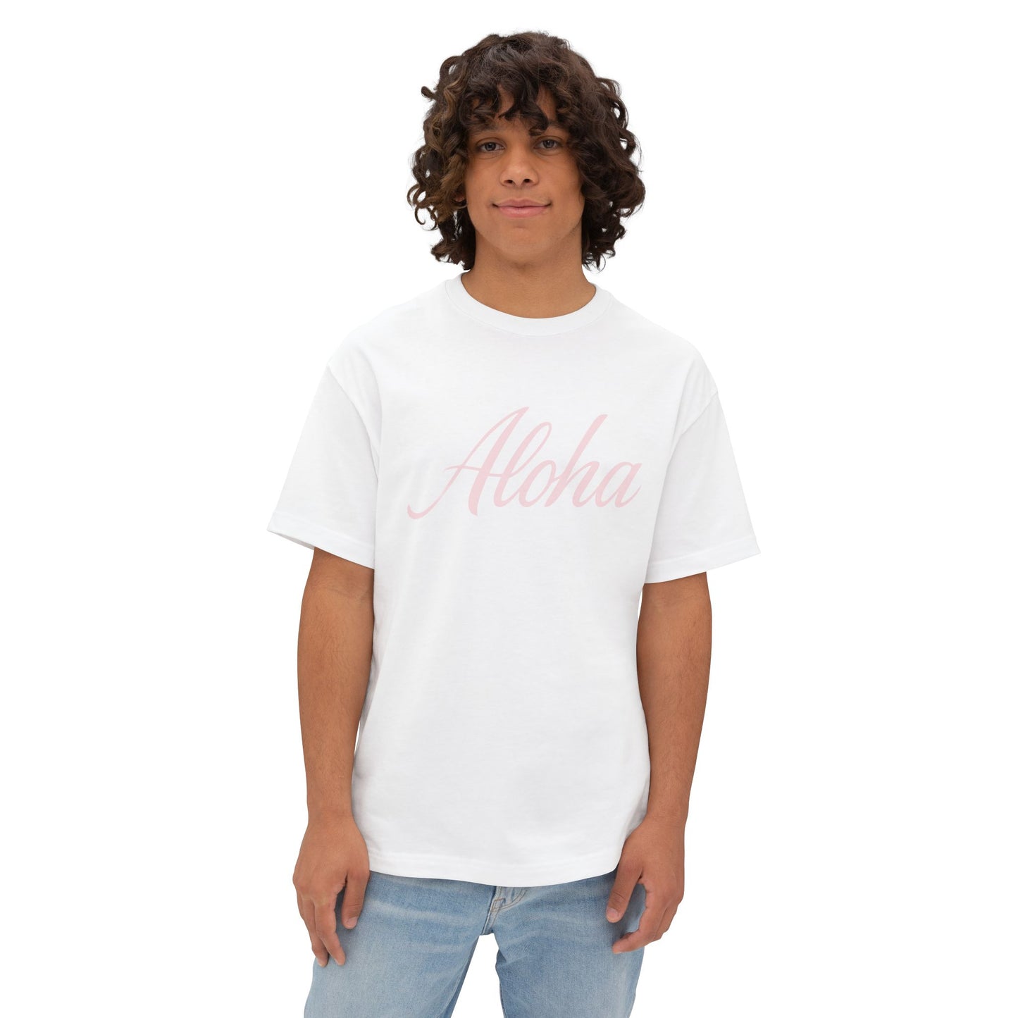Mahalon Honolulu ALOHA Unisex Oversized Boxy Tee