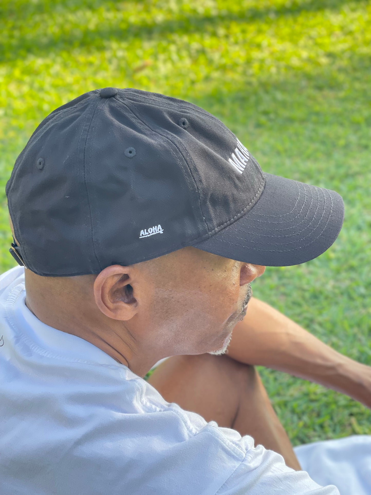 Mahalon Honolulu Organic Baseball Cap (Embroidery)
