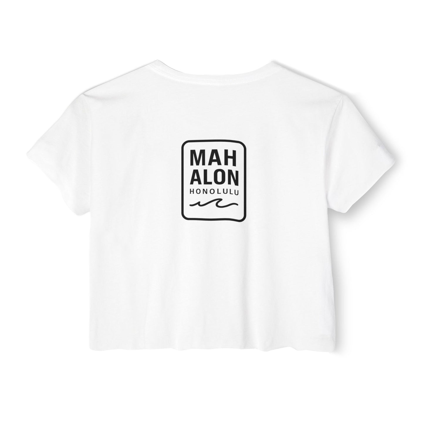 Mahalon Honolulu HAWAII T-Shirt Women's Festival Crop Top