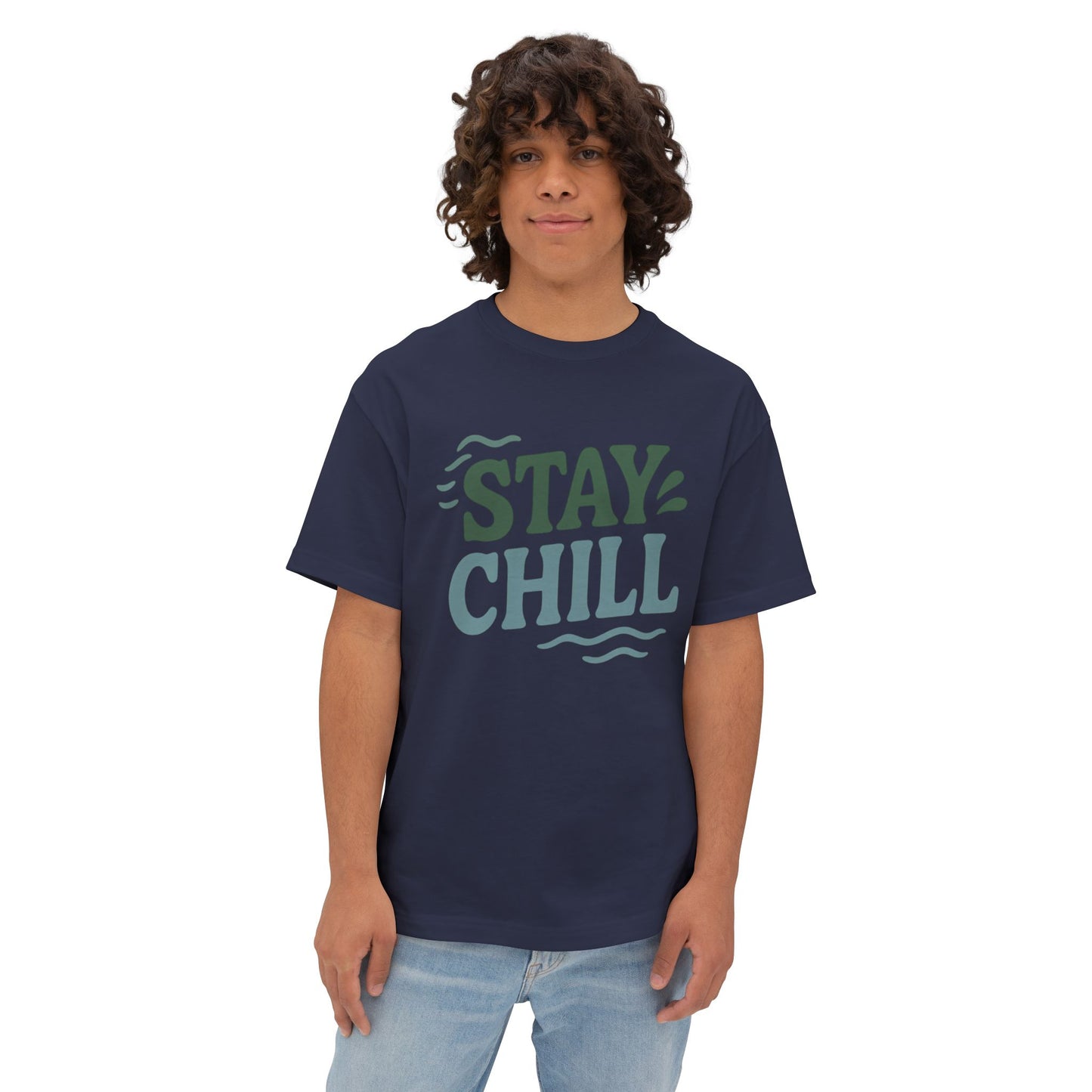 Mahalon Honolulu Stay chill T-shirt Unisex Oversized Boxy Tee