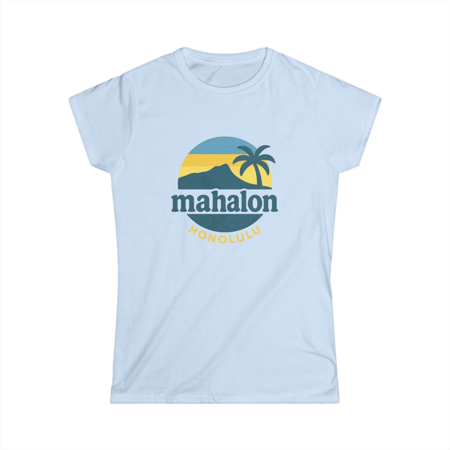 Mahalon Honolulu Logo Women's Softstyle Tee
