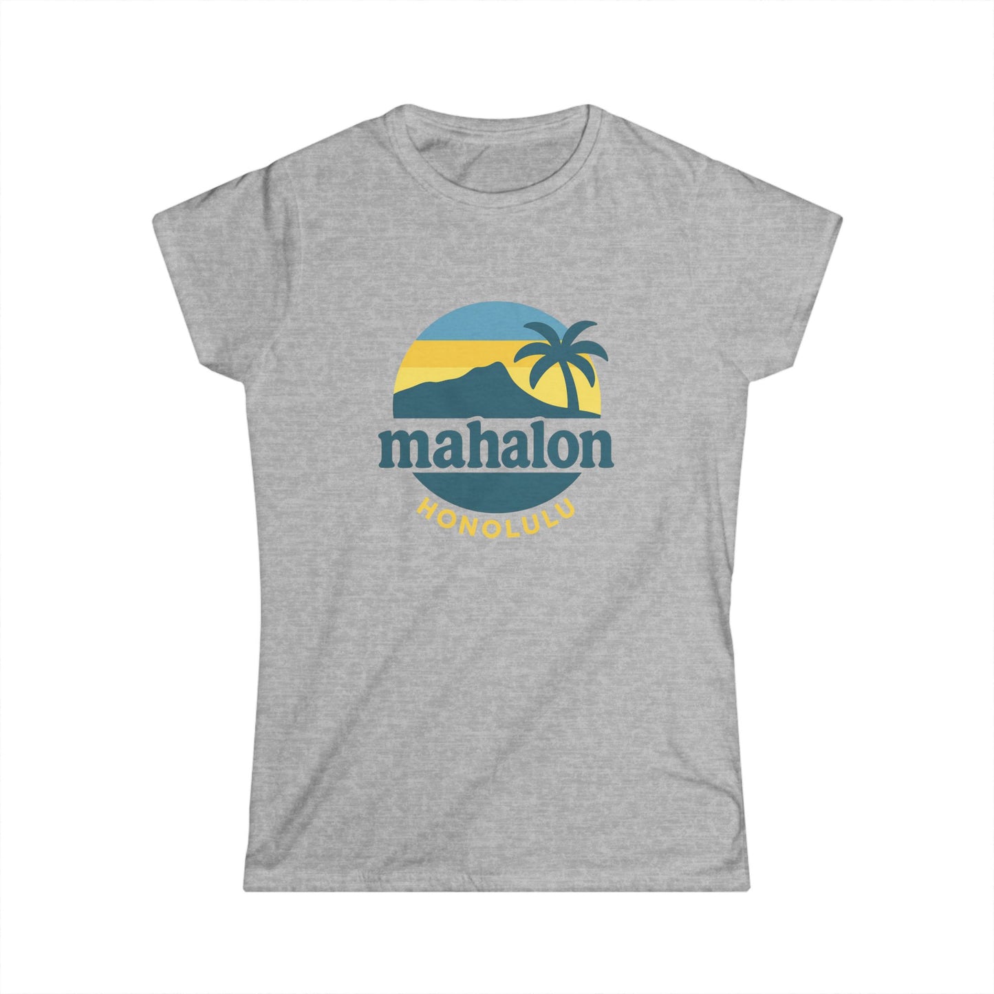 Mahalon Honolulu Logo Women's Softstyle Tee