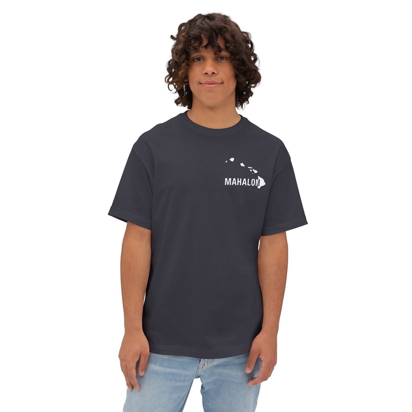 Mahalon Honolulu Aloha and surf Unisex Oversized Boxy Tee