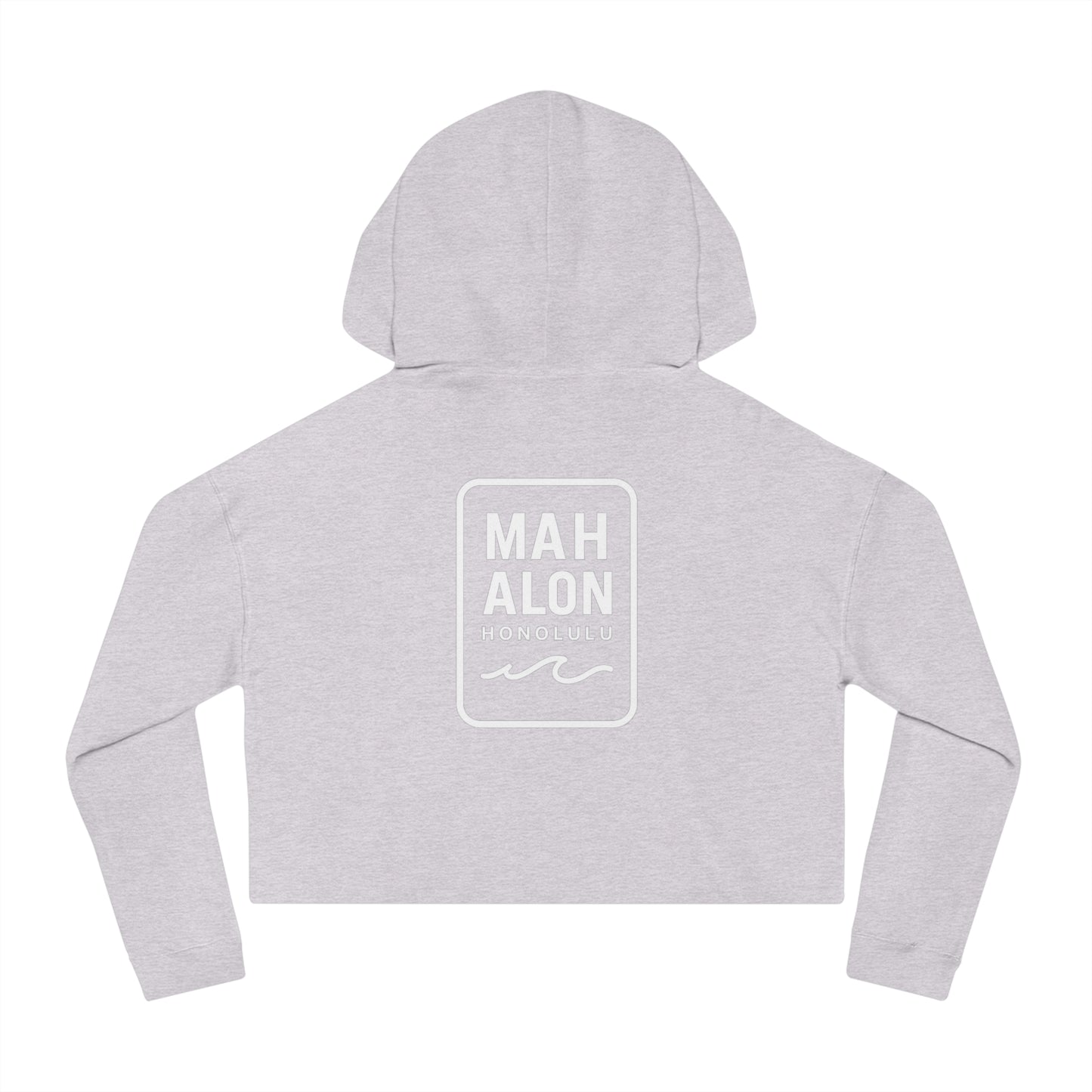 Mahalon Honolulu  Hawaii Women’s Cropped Hooded Sweatshirt