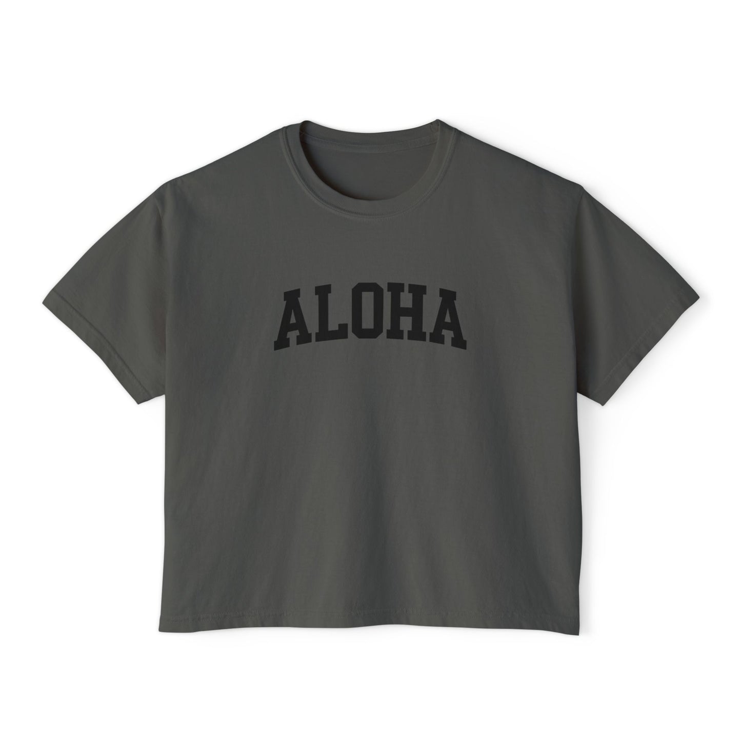 Mahalon Honolulu ALOHA Women's Boxy Tee
