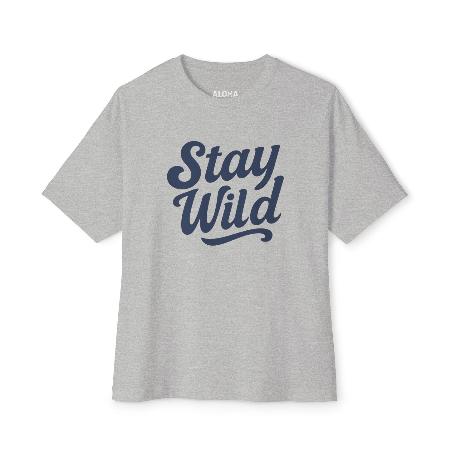 Mahalon Honolulu Stay Wild color print Unisex Oversized Boxy Tee