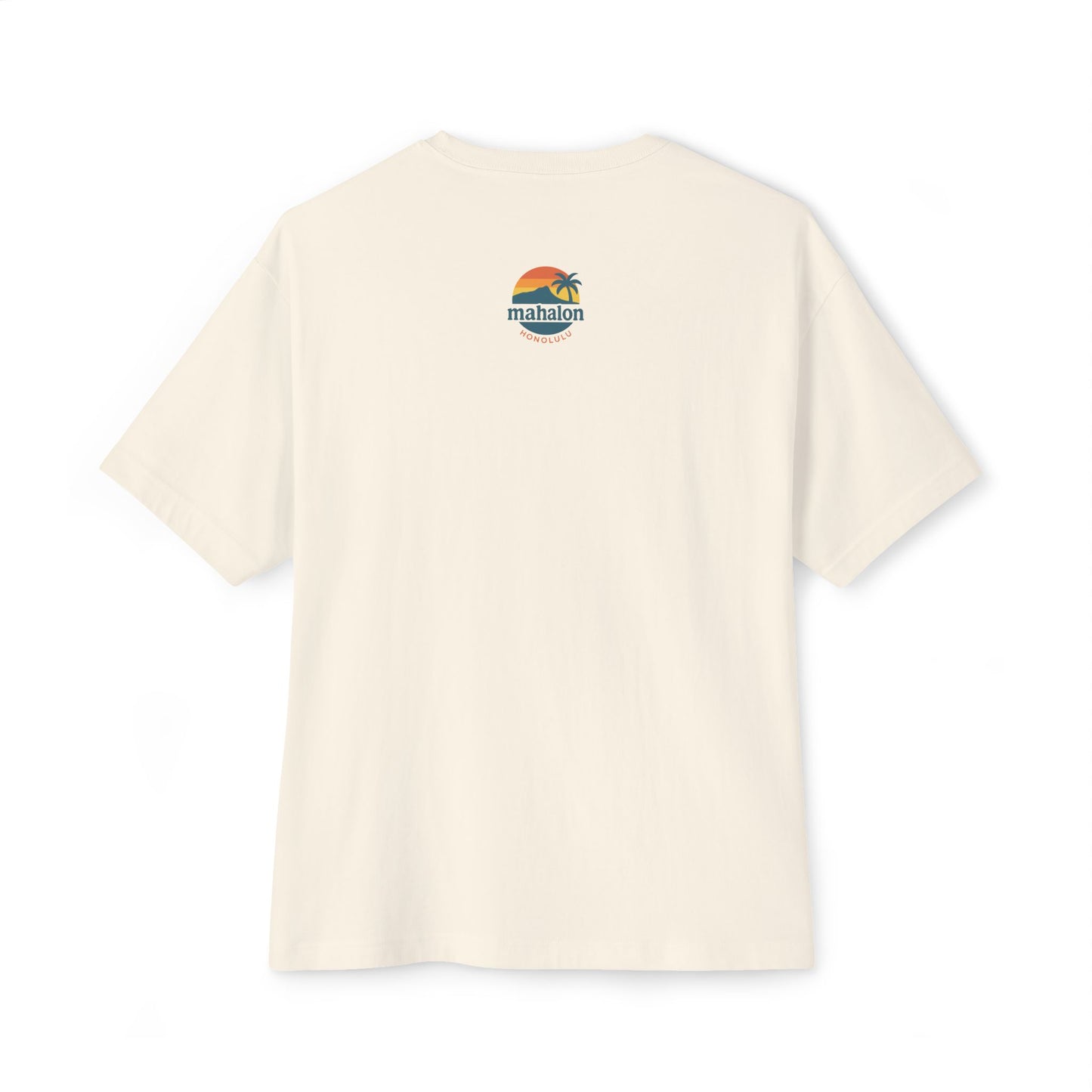 Mahalon Honolulu Logo Unisex Oversized Boxy Tee