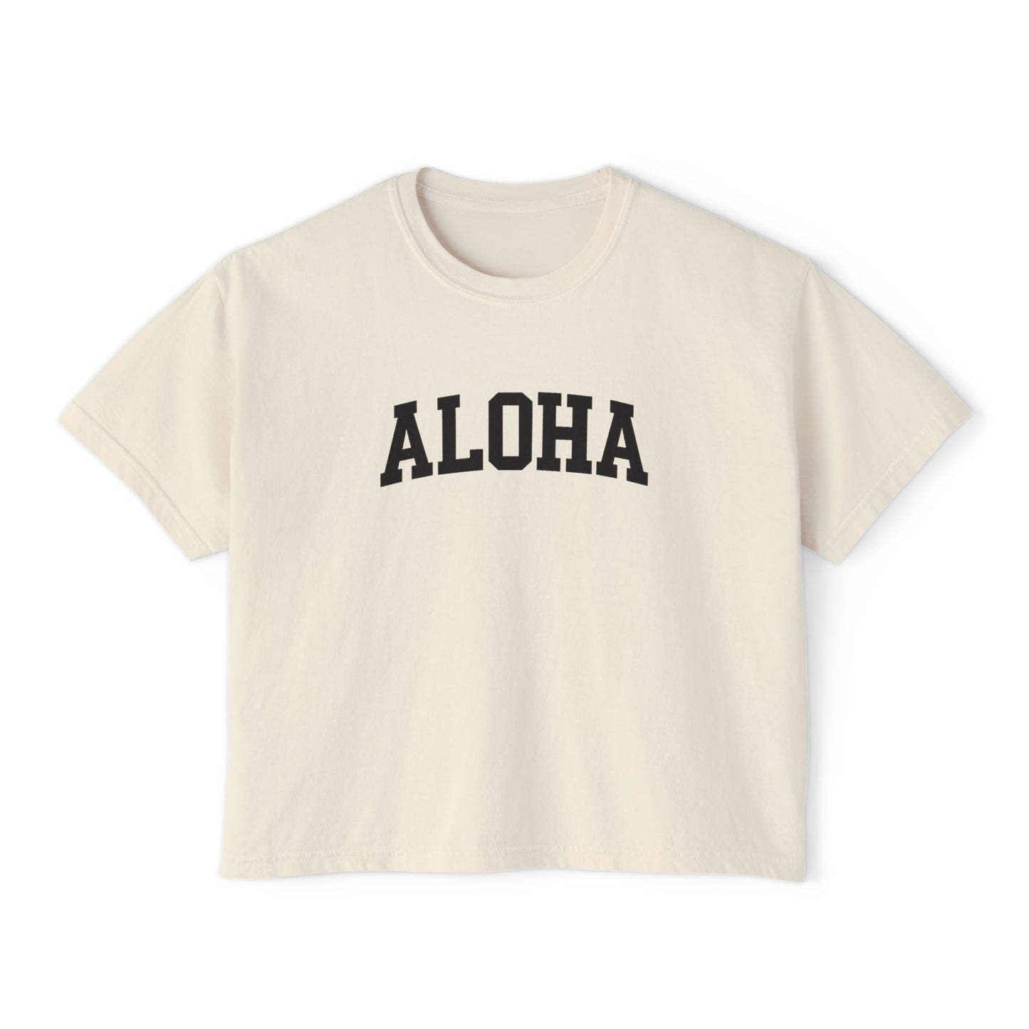 Mahalon Honolulu ALOHA Women's Boxy Tee