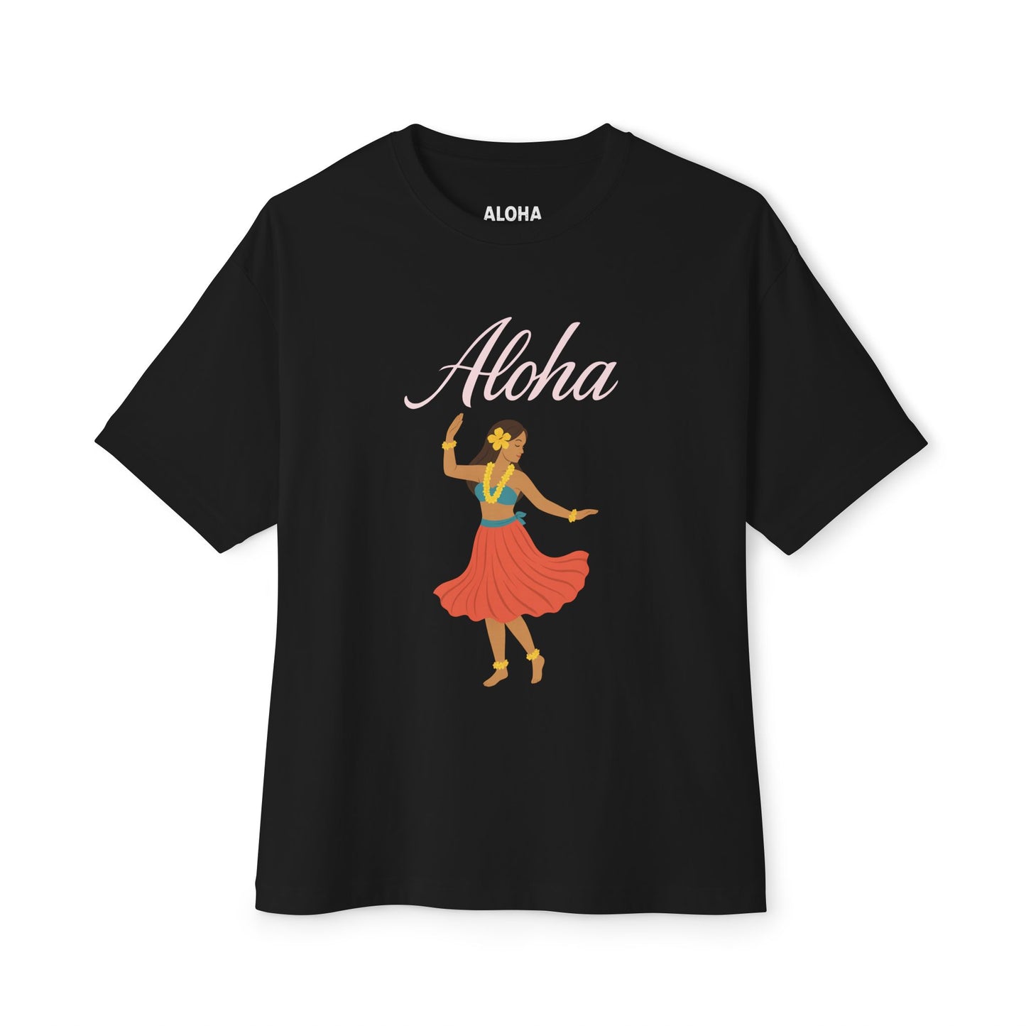 Mahalon Honolulu Aloha Hula girl Tee | Hawaii Vibes by