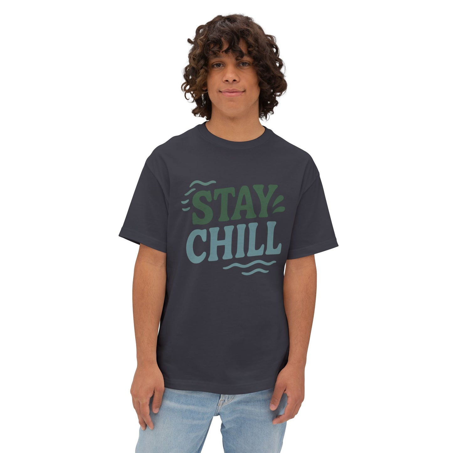 Mahalon Honolulu Stay chill T-shirt Unisex Oversized Boxy Tee