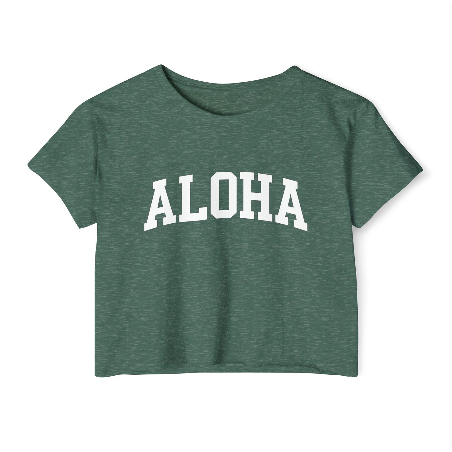 Mahalon Honolulu ALOHA  Women's Festival Crop Top