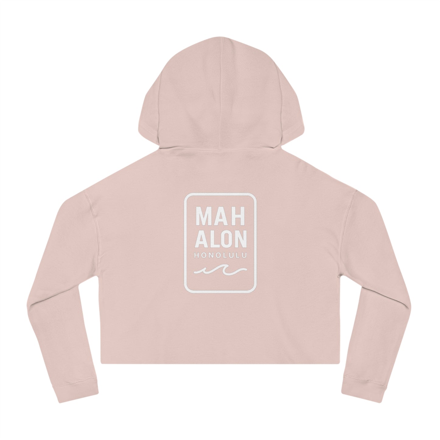 Mahalon Honolulu  Hawaii Women’s Cropped Hooded Sweatshirt
