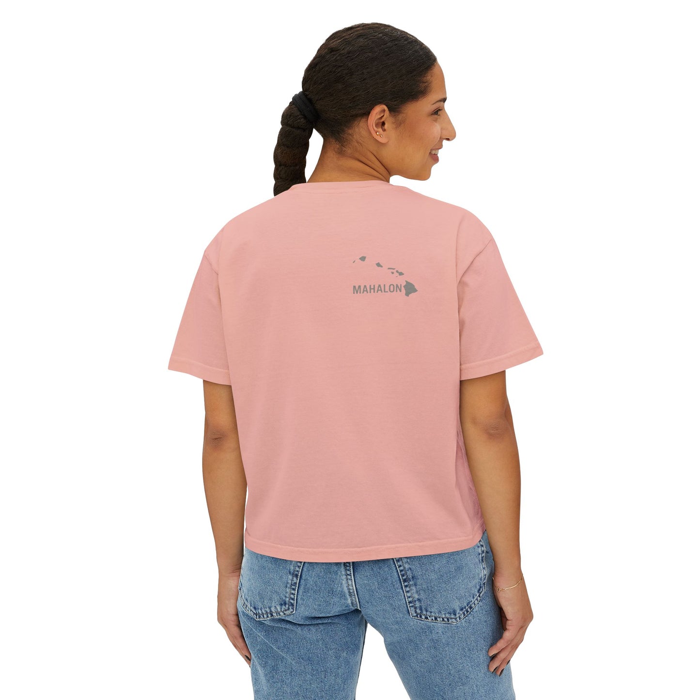 Mahalon Honolulu HAWAII Women's Boxy Tee