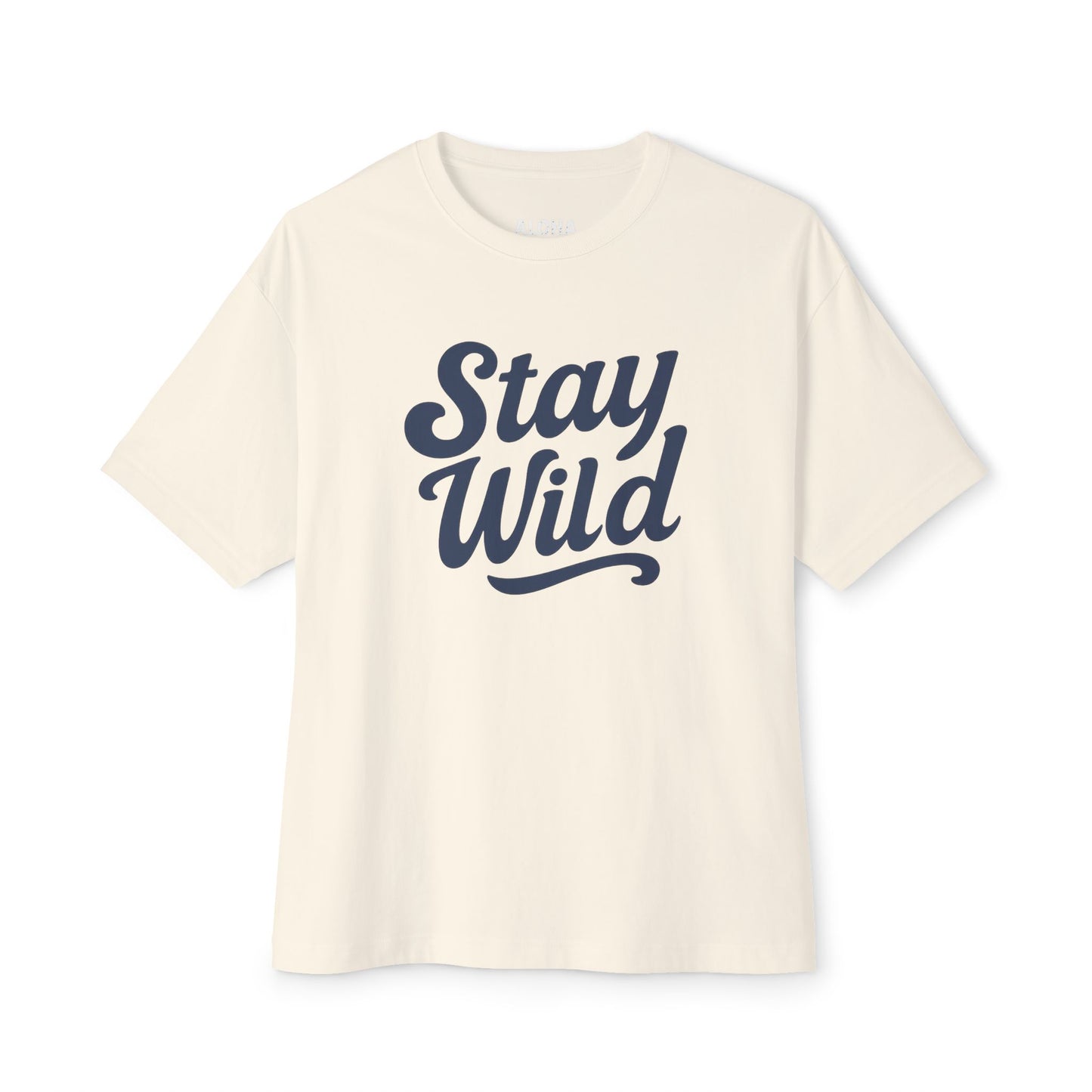 Mahalon Honolulu Stay Wild color print Unisex Oversized Boxy Tee