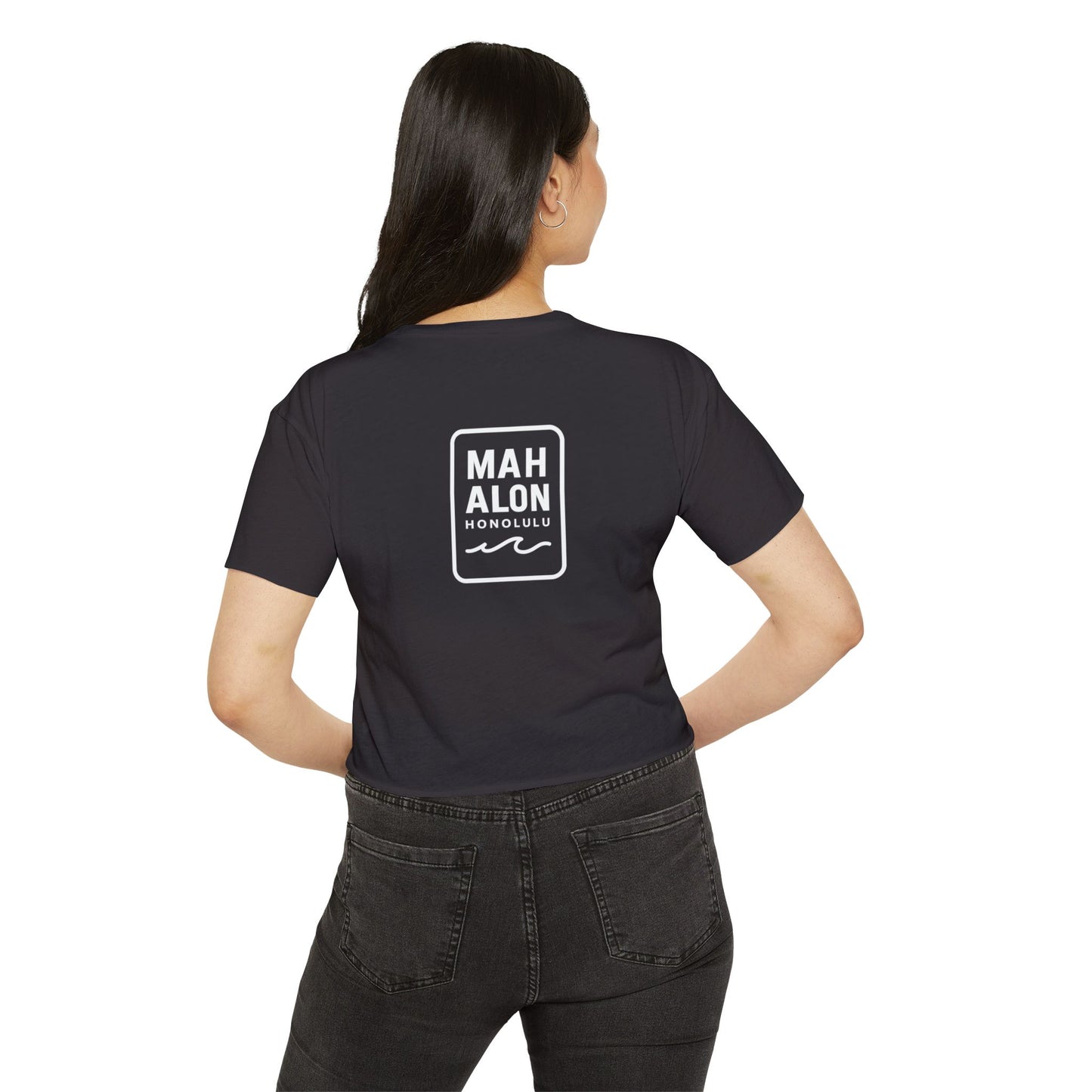 Mahalon Honolulu ALOHA  Women's Festival Crop Top