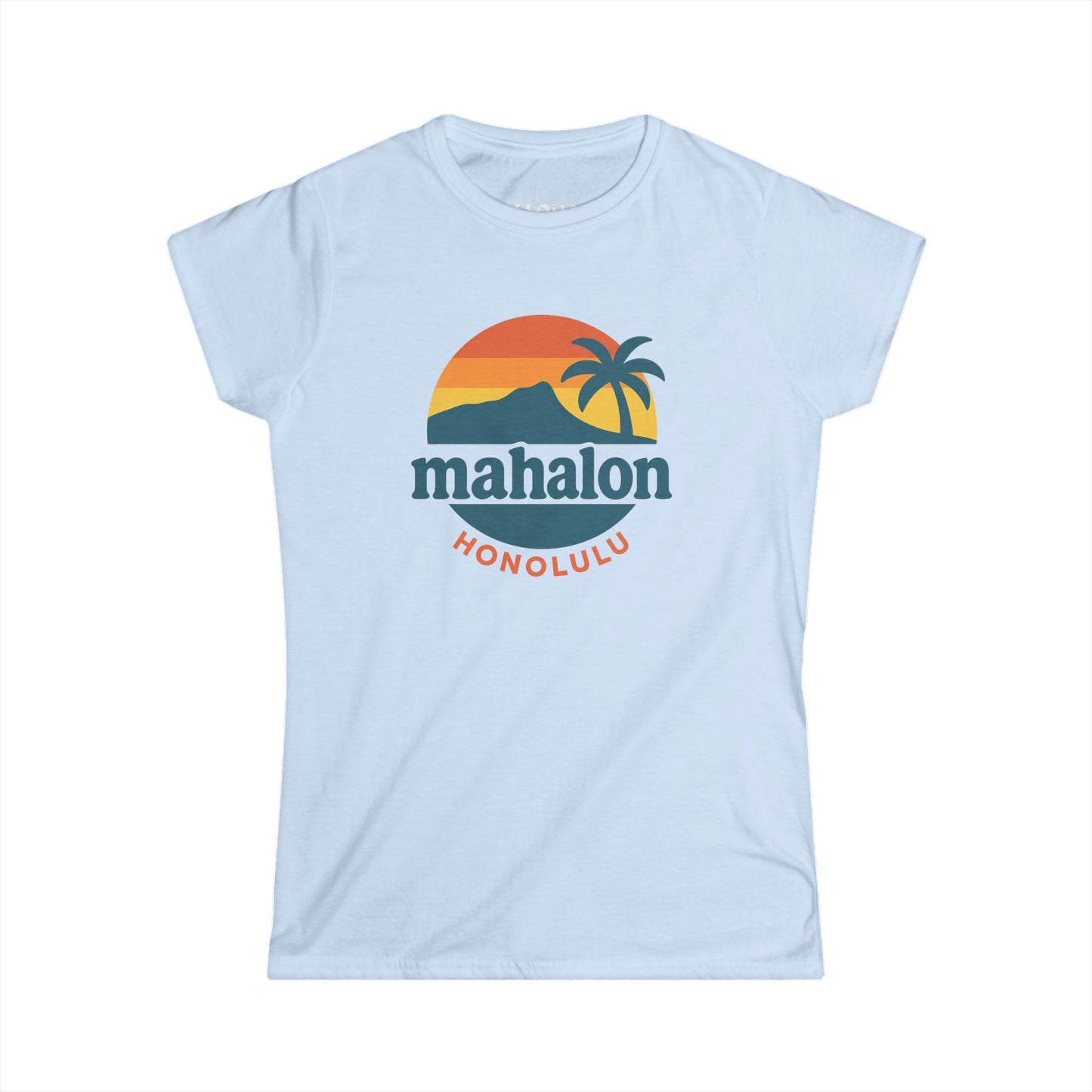 Mahalon Honolulu Logo Color mahalon honolulu Women's Softstyle Tee