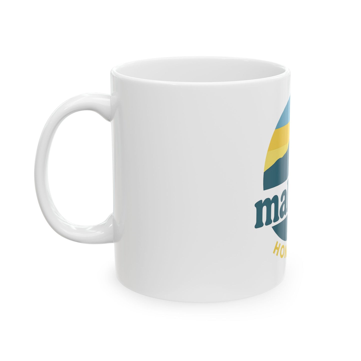 Mahalon Honolulu Logo Ceramic Mug, (11oz, 15oz)
