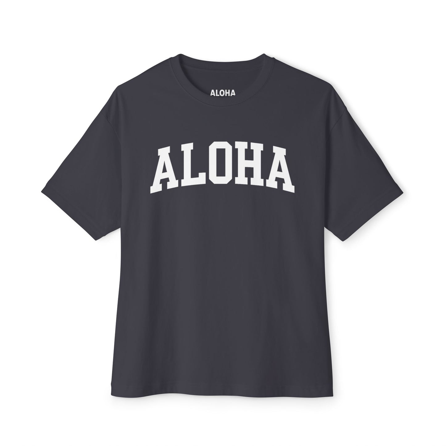 Mahalon Honolulu ALOHA Unisex Oversized Boxy Tee