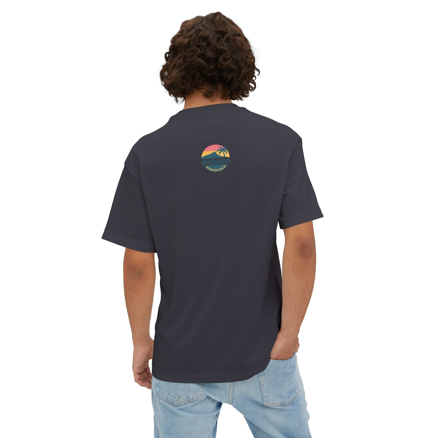 Mahalon Honolulu Logo T-shirt Unisex Oversized Boxy Tee