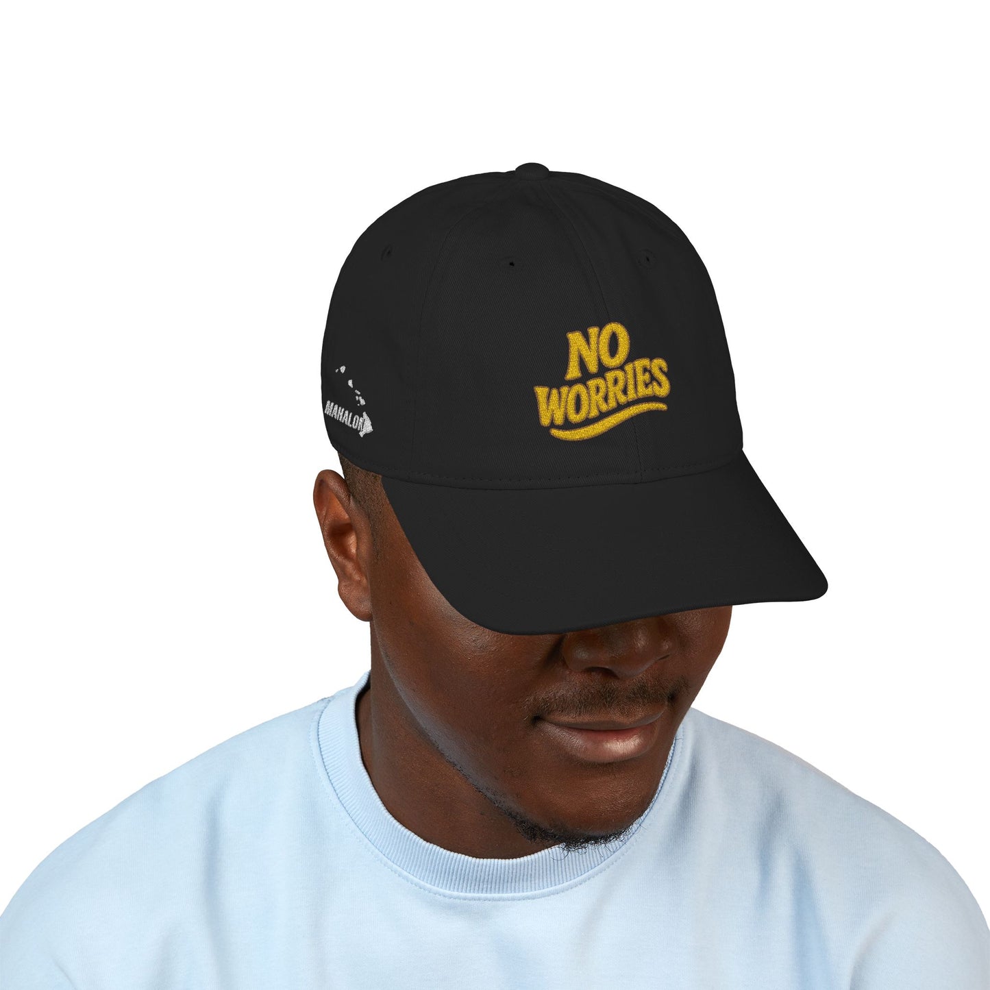 Mahalon Honolulu No Worries Organic Baseball Cap (Embroidery)