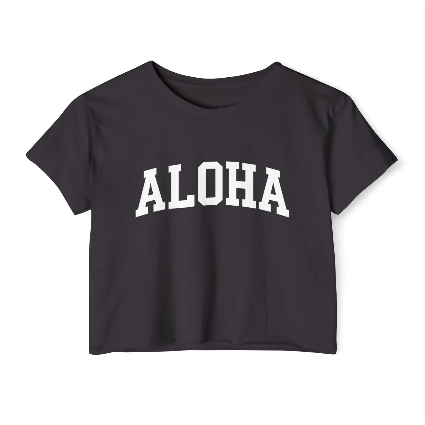 Mahalon Honolulu ALOHA  Women's Festival Crop Top