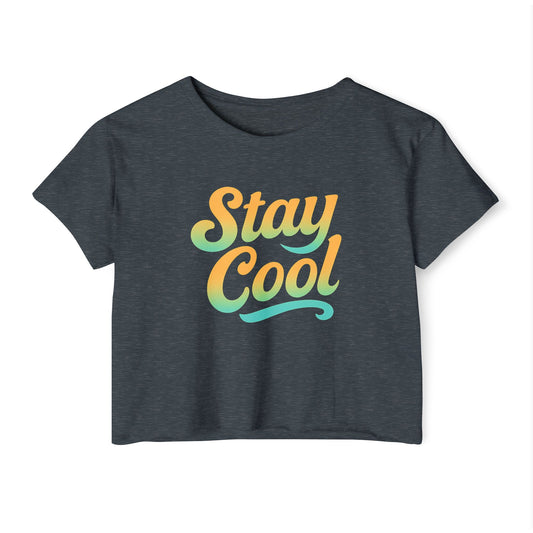 Stay cool Women's Festival Crop Top Hawaii Vibes by Mahalon Honolulu