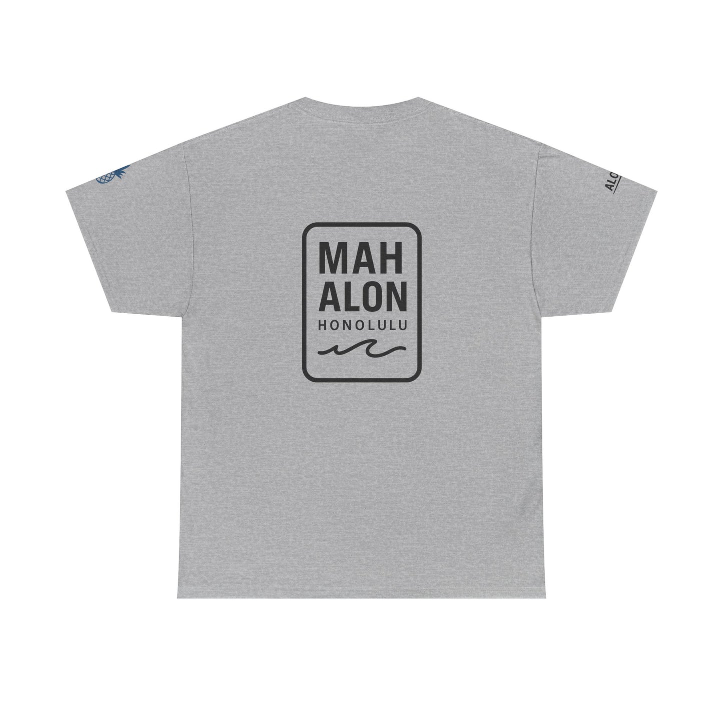 Mahalon Honolulu Waikiki beach , pineapple,aloha  Unisex Heavy Cotton Tee