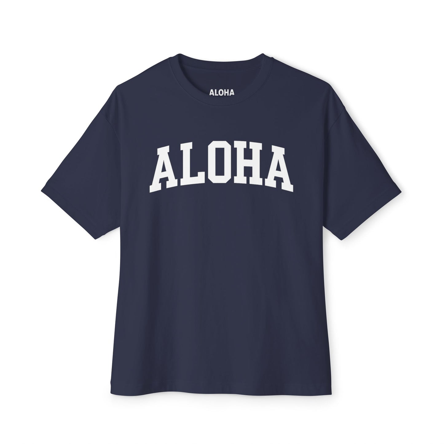 Mahalon Honolulu ALOHA Unisex Oversized Boxy Tee