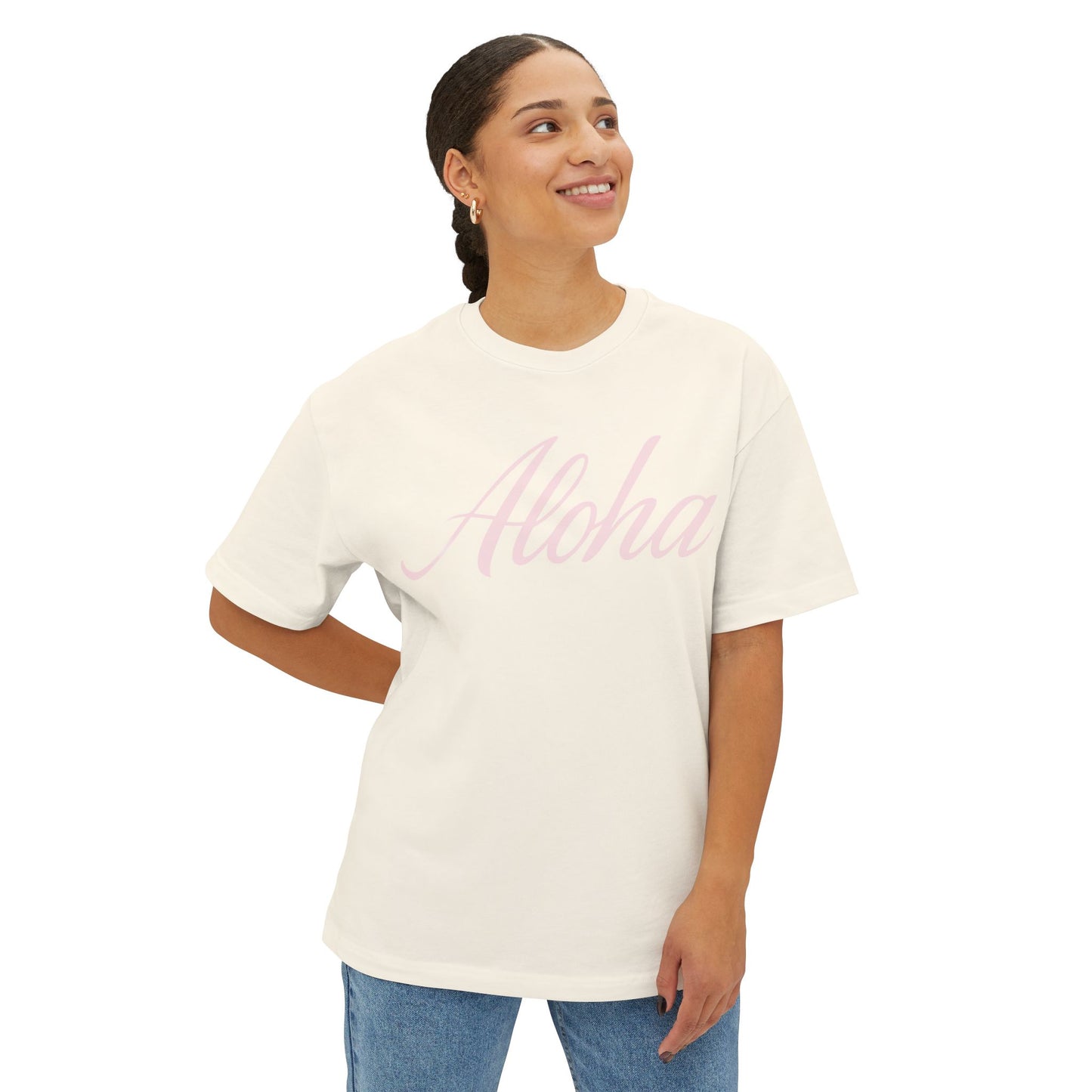 Mahalon Honolulu Aloha Unisex Oversized Boxy Tee