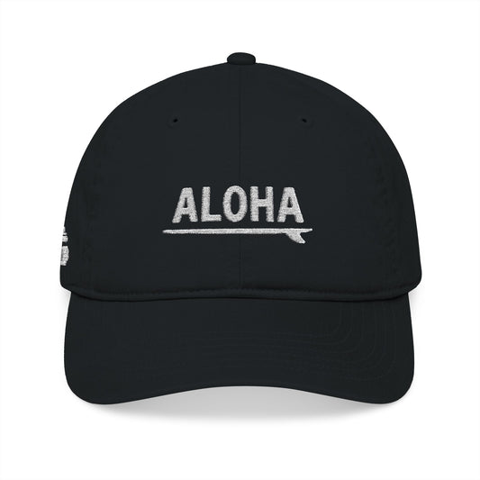 Mahalon Honolulu ALOHA SURF Organic Baseball Cap (Embroidery)