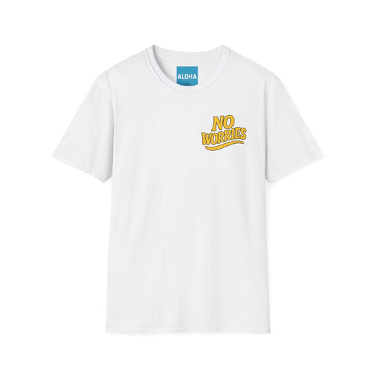 Mahalon Honolulu NO WORRIES (yellow) HAWAII T-Shirt