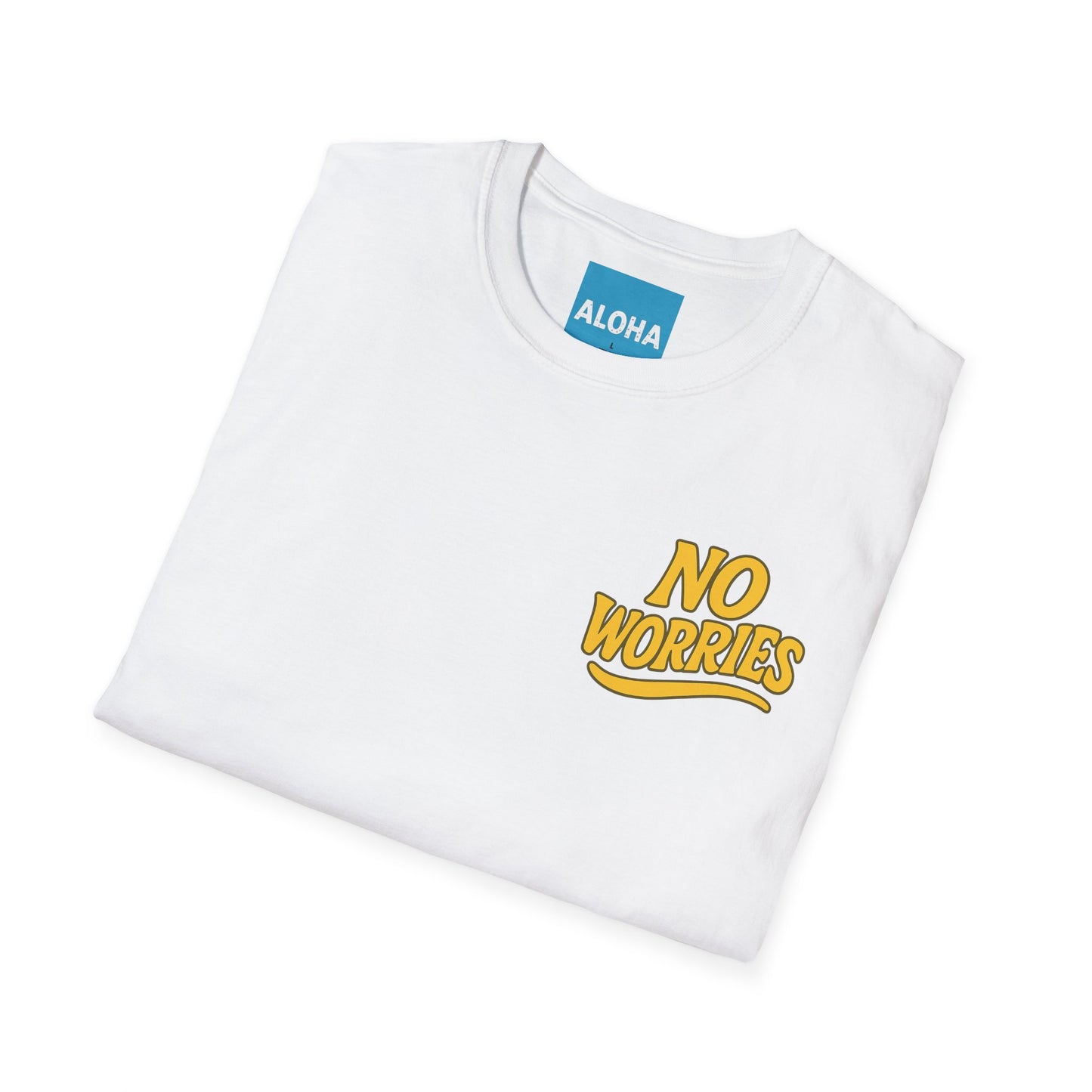 Mahalon Honolulu NO WORRIES (yellow) HAWAII T-Shirt