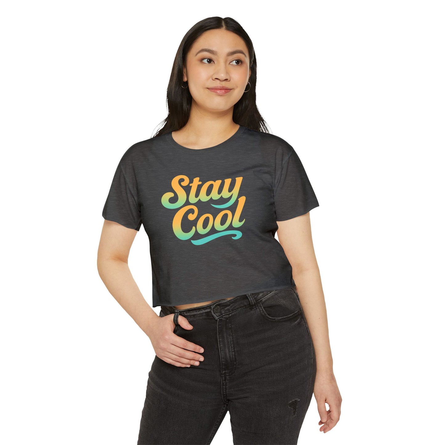 Stay cool Women's Festival Crop Top Hawaii Vibes by Mahalon Honolulu