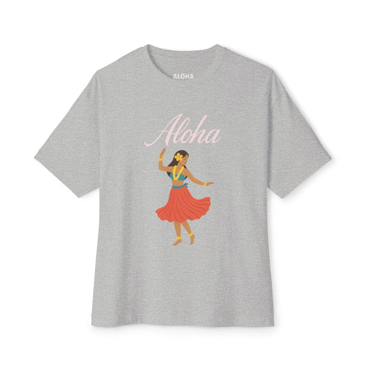 Mahalon Honolulu Aloha Hula girl Tee | Hawaii Vibes by